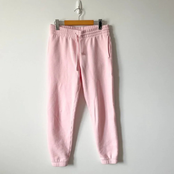 Aritzia TNA Cozy  Fleece Mid Rise Basic Sweatpants Crystal Pink Size Small - Picture 1 of 14
